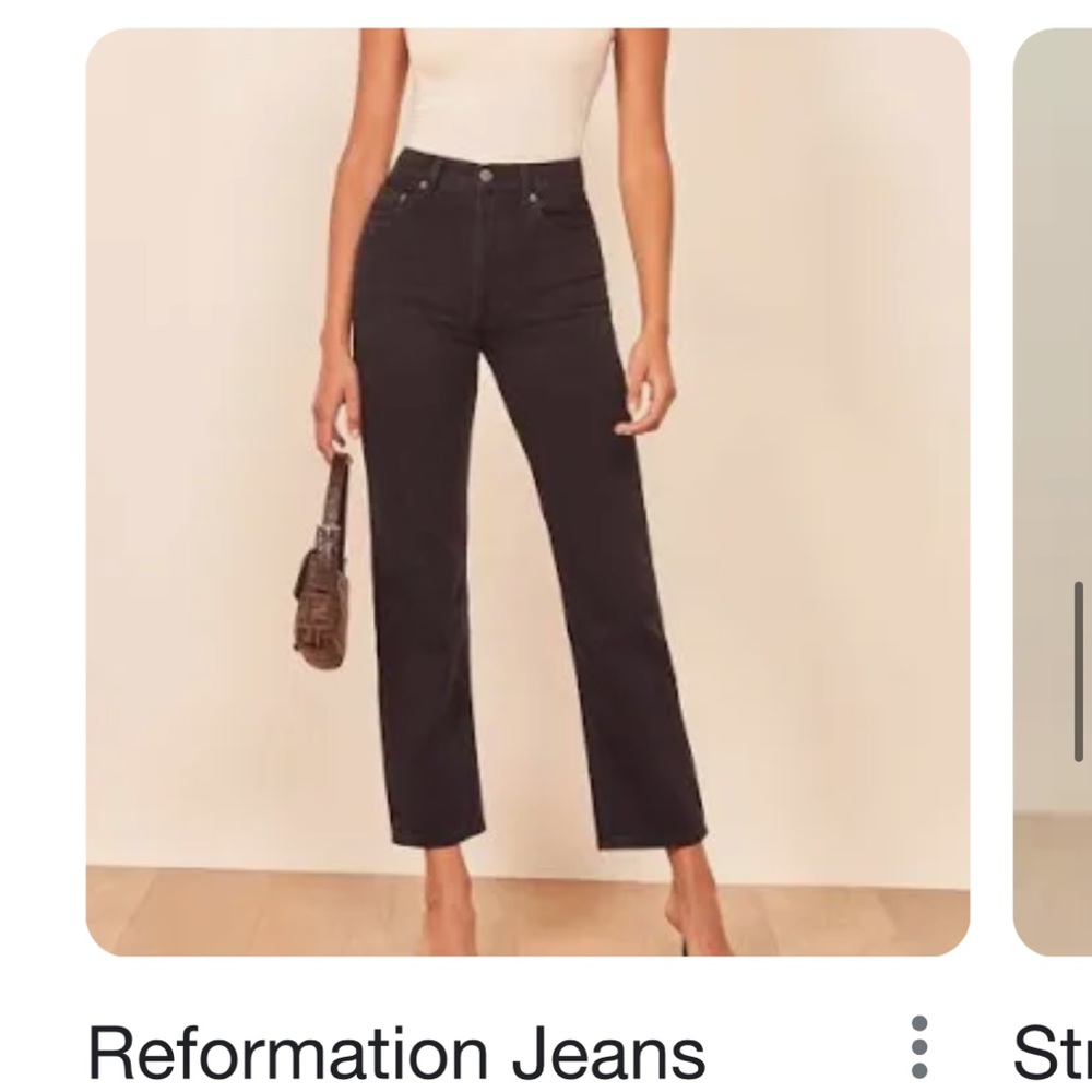 Reformation Cynthia High Rise Straight Jean